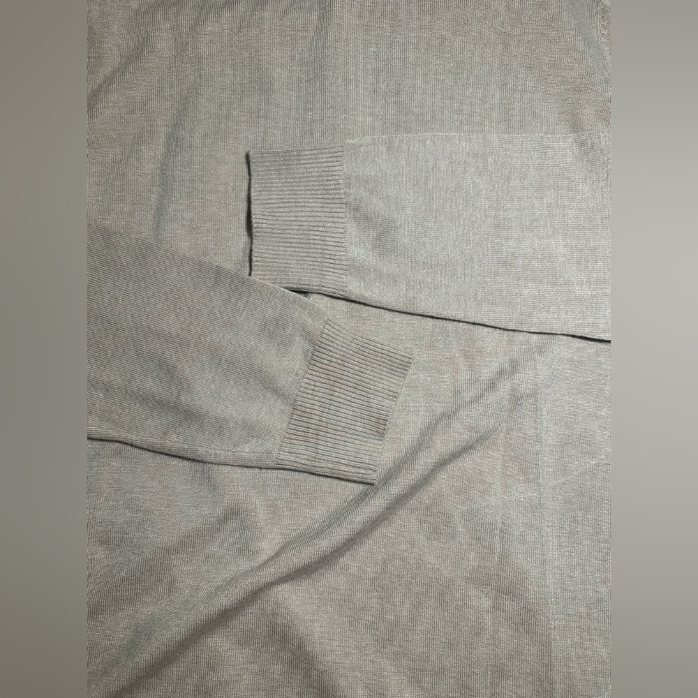 Calvin Klein Turtleneck Sweater Women’s Size Large Solid Beige Logo Classic Tan - Picture 11 of 11